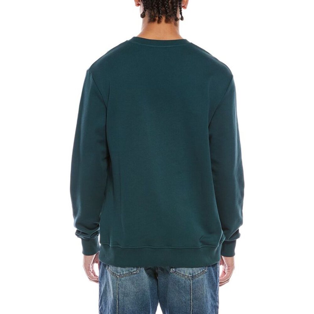 Balmain Mens  Logo Crewneck Sweatshirt, Green - Picture 2 of 3